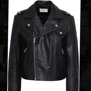 BA&SH Pacino Leather & Suede Motocycle Jacket